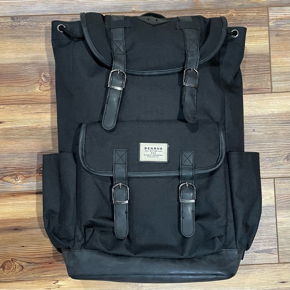Benrus Other - Benrus Scout Backpack Black Travel Pockets Rucksack Hike Commute Laptop Pocket